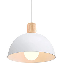 STOEX 20CM Lustre En Métal Vintage Suspension Luminaire Moderne D'Intérieur Blanc