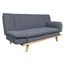 Avis Pegane Canapé-lit XL , canapé convertible rembourré en Tissu gris - Longueur 189 x Largeur 89 x Hauteur 91 cm