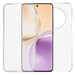 Htdmobiles Coque pour Realme 14 Pro+ Plus 5G - housse etui silicone gel fine 360 integrale (avant et arriere) + film ecran - TRANSPARENT