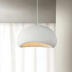 STOEX 40CM Lustre Créatif D'Intérieur Plafonnier Rétro E27 Suspension Lustre Moderne Blanc