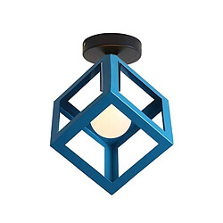 STOEX Lampe De Plafond En Forme De Cube Luminaire Plafonnier Moderne Rétro Bleu