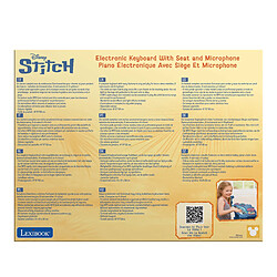 Acheter Lexibook Piano électronique Stitch avec siege et microphone