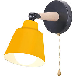 STOEX Applique Murale Moderne Applique Murale Rétro Lampe Murale D'Intérieur E27 Jaune