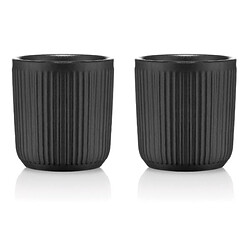 2 tasses à café double paroi 10cl noir - 12059-259 - BODUM