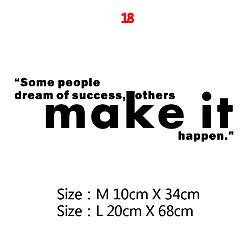Autocollant mural de motivation de type 23, citations pour décoration de bureau, étiquettes en vinyle, autocollants artistiques, phrases en vinyle~00272