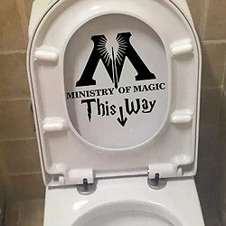 Autocollant mural en vinyle pour salle de bain, autocollant décoratif pour toilettes, DIY, Y131~00591