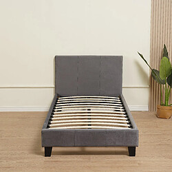 Avis Homy France Lit MELBOURNE – Velours – 90x190 cm