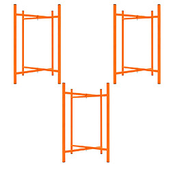 Monstershop Lot de 3 Supports Pliables en X 75 cm H Pour Planches de Mortier Maçonnerie