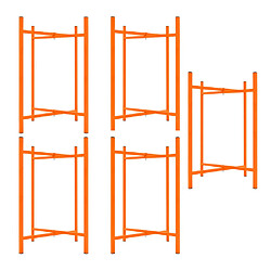 Monstershop Lot de 5 Supports Pliables en X 75 cm H Pour Planches de Mortier Maçonnerie