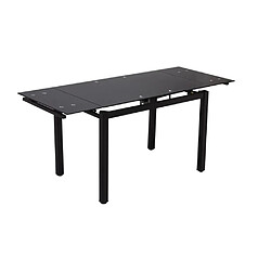 Homy france Table à manger extensible - Noir