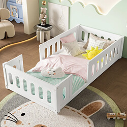 OKWISH Lit Enfant 90x200 cm - Lit junior - Blanc