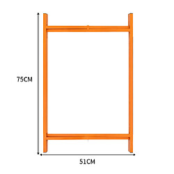 Monstershop Lot de 10 Supports Pliables en X 75 cm H Pour Planches de Mortier Maçonnerie