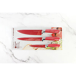 Ensemble de couteaux 3 pièces Rouge Royalty Line RLBW3R