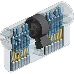 Cylindre serrure double entrée 30 x 45 mm acier renforcé 4 clés Serial S BRICARD A2P 1