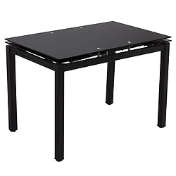 Homy france Table à manger extensible - Noir