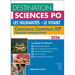 Concours commun IEP : questions contemporaines 2026 : les solidarités, le vivant