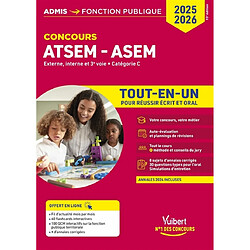 ATSEM, ASEM : externe, interne et 3e voie, catégorie C : tout-en-un, concours 2025-2026 - Occasion