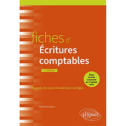 Fiches d'écritures comptables : rappels de cours et exercices corrigés