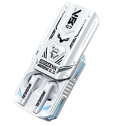 Wekome Ecouteur TWS Sans Fil Bluetooth 5.3 Series Mecha avec Boitier de Charge Blanc / Bleu