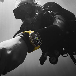 Acheter PHONECARE Bracelet en Silicone Ocean Waves para Apple Watch SE 3 - 44mm - Amarelo
