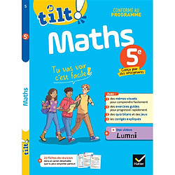 Maths 5e : conforme au programme
