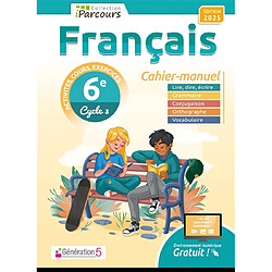 Cahier-manuel iParcours français 6e (édition 2025)