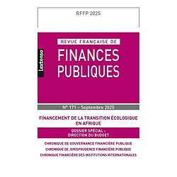 Revue française de finances publiques, n° 171. Financement de la transition écologique en Afrique
