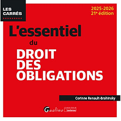 L'essentiel du droit des obligations : 2025-2026