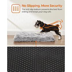 Avis Helloshop26 Panier pour chien canapé lit pour animaux rembourrage moelleux lavable en machine coussin pour chien 80 x 50 cm gris 12_0006798
