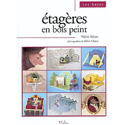 Etagères en bois peint