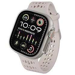 Decoded Bracelet en Silicone Ares O pour Apple Watch 44 à 49mm Beige