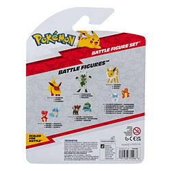 Jazwares Pokémon - Pack 3 figurines First Partner Battle Figure Set Magby, Pikachu & Fantominus