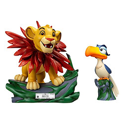 Beast kingdom toys Statuettes Le Roi lion Little Simba & Zazu - Lot de 2