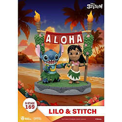 Beast kingdom toys Figurine diorama Lilo & Stitch - 16 cm Figurine Lilo & Stitch - Diorama dessin animé - Décor détaillé