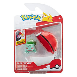 Jazwares Pokémon - Clip'n'Go Poké Balls Bulbizarre N°1 & Poké Ball