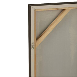 Mes Toile murale abstraite 82,5x122,5 cm bleu nuit, noir et beige pas cher