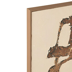 Acheter Mes Toile murale abstraite 93x123 cm marron et beige