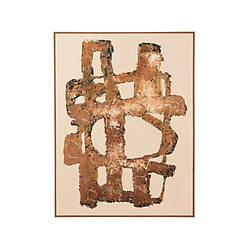 Avis Mes Toile murale abstraite 93x123 cm marron et beige