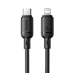 Câble Baseus Silky Series USB-C Lightning 2.4A 20W 1m Noir