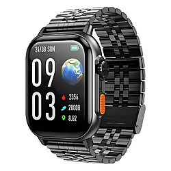 Hoco Hoko Montre Connectée Bluetooth 5.2 Étanche IP67 avec Suivi Santé Modèle DYD02 Noir
