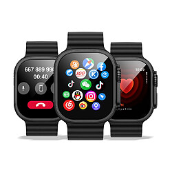 Hoco Hoko Montre Connectée 4G Autonome avec Suivi Santé Modèle DYD01 Noir pas cher