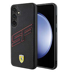 Ferrari Coque pour Galaxy S24 au design perforé AntiChoc Noir