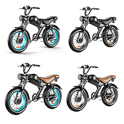 Vélo électrique EMOKO C93 - Dual Moteur 2000W (2*1000W) - Batterie Amovible 23Ah - Autonomie 100 km - Shimano 7 Vitesses VTT