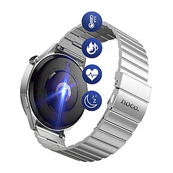 Hoco Hoko Montre Connectée Bluetooth 5.3 Étanche IP68 avec Suivi Santé Argent pas cher