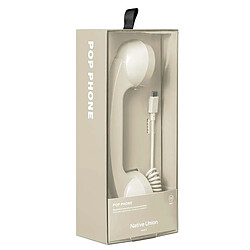 Pop Phone Noir Native Union – Combiné design rétro USB-C | Trois Fenêtres