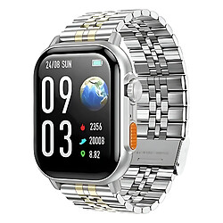 Hoco Hoko Montre Connectée Bluetooth 5.2 Étanche IP67 avec Suivi Santé Modèle DYD02 Argent