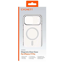 CYGNETT Coque pour iPhone 17 Pro MagSafe en TPU Antichocs AeroMag Transparent pas cher