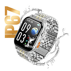 Avis Hoco Hoko Montre Connectée Bluetooth 5.2 Étanche IP67 avec Suivi Santé Modèle DYD02 Argent