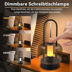 Avis Zmh Lampe de chevet LED portable - Noir