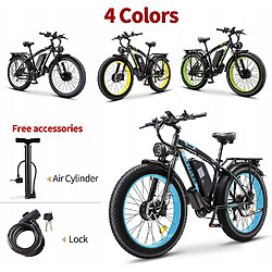 velo electrique KETELES K800 Moteur 2000W(2*1000W) - batterie 48V 23Ah - Autonomie 100km - avec pneus 20"*4.0 VTT homme